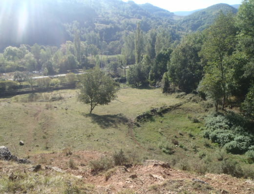 Visualització del terreny d'acampada del Prat d'en Mateu